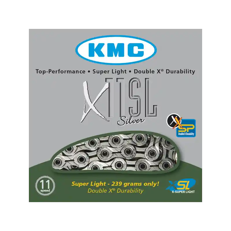 CADENA KMC X11 SL PLATA 112 11 V