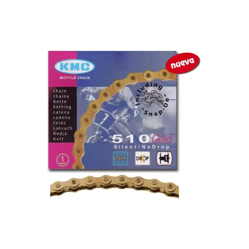 31217 Cadena KMC Z-510 BMX 112 Pasos Oro
