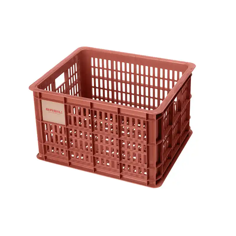 CESTA BASIL CRATE M 29.5L PLASTICO ROJO (34x40x25 cm)