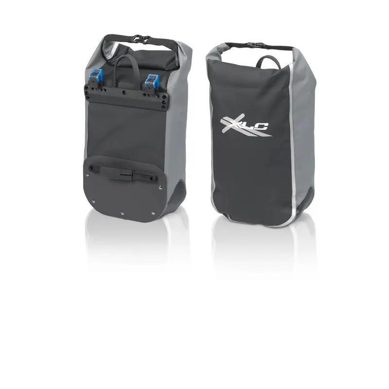 XLC bolsa Lowrider BA-W17 negro/gris, impermeable, por unidad