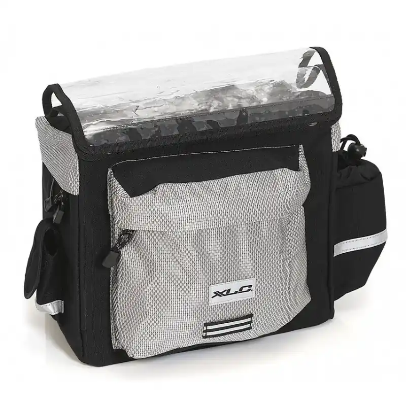 XLC bolsa de manillar MTS antracita/pl. 28x15x23cm