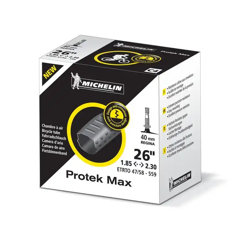Cámara Michelin C4 Protek Max 26" 47/58-559, VP 40 mm 26 x 1.75-2.25