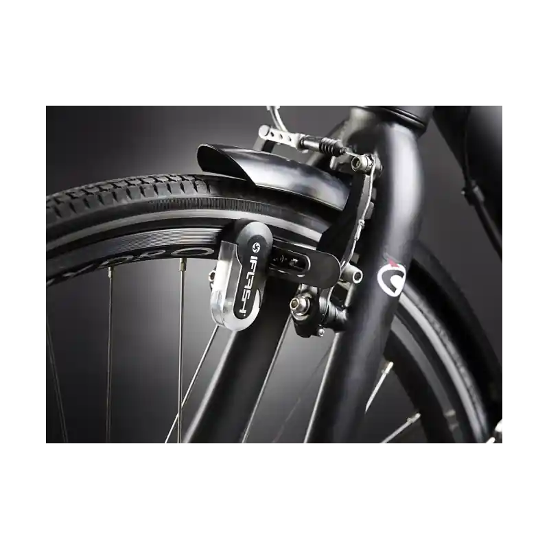 Luz frontal Reelight CITY negro, luz fija